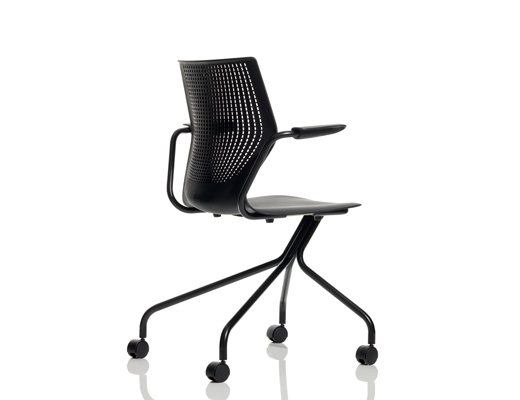 MultiGeneration by Knoll black Stacking Chair
