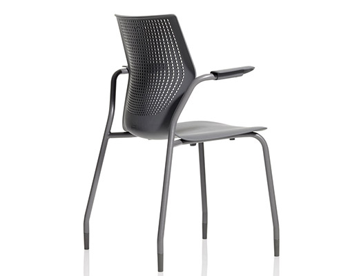 MultiGeneration by Knoll red Stacking Chair
