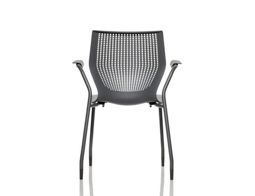 MultiGeneration by Knoll grey Stacking Chair